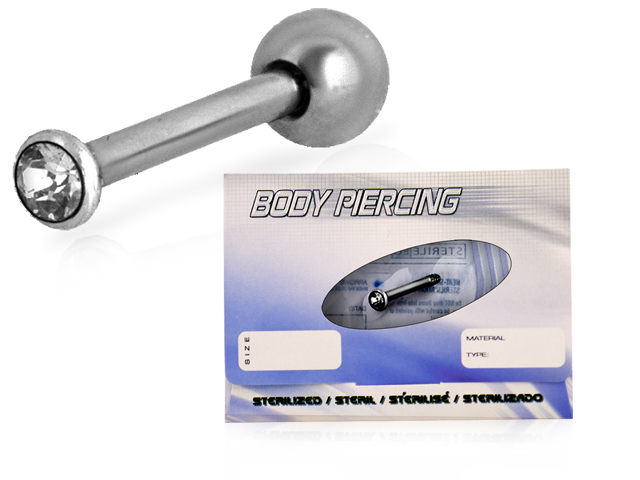 STERELIZED TITANIUM JEWELLED CONCH NANO STUDS W.SWAROVSKI® CRYST