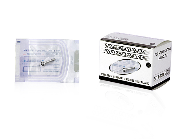 STERELIZED TITANIUM JEWELLED CONCH NANO STUDS W.SWAROVSKI® CRYST