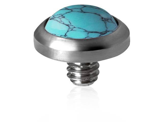 TITANIUM 3MM CREATED GEMS  ATTACHMENT (FOR 1.6MM INTERNAL)