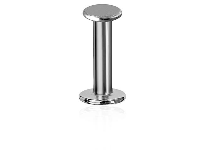 INTERNALLY THREADED TITANIUM MICRO LABRET (03MM BASE) WITH DISC