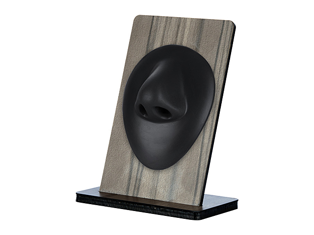 SILICONE BODY PARTS  DISPLAY ON VENEER WOOD STAND