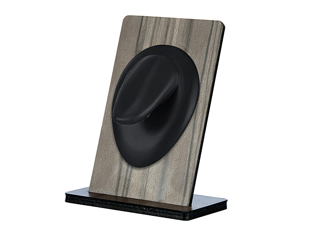 SILICONE BODY PARTS  DISPLAY ON VENEER WOOD STAND