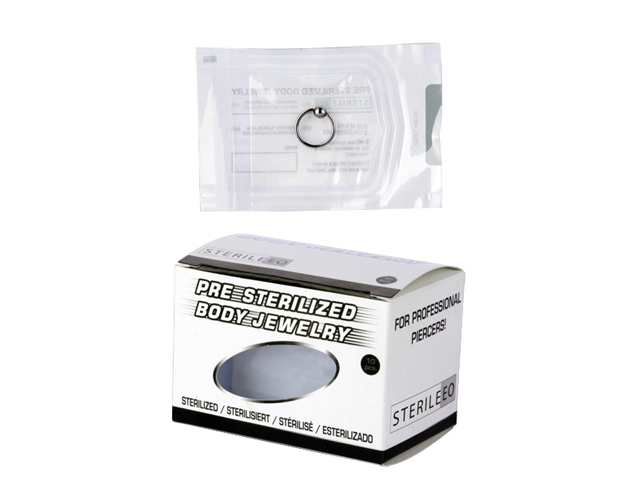 STERILIZED TITANIUM BALL CLOSURE RINGS (10PC/PACK)