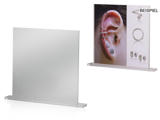 ACRYLIC PICTURE STAND, FOR 7"x7"  (SOLD EMPTY)