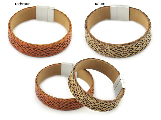 Lederarmband "Marcel" mit Edelstahlverschluss