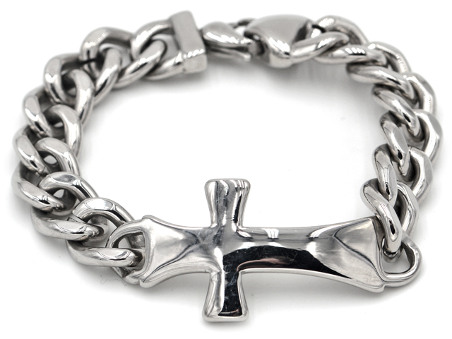 Edelstahlarmband "Kreuz"