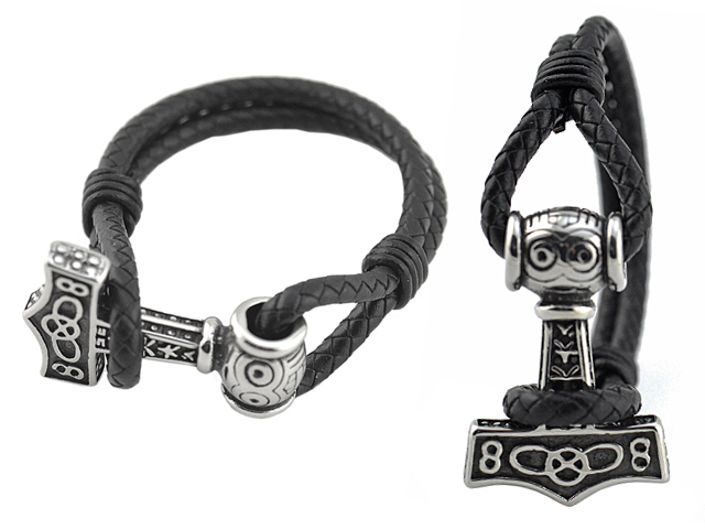 Lederarmband "Thorhammer"