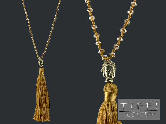 Kette "Tiffi" ca. 75cm (Champagne)