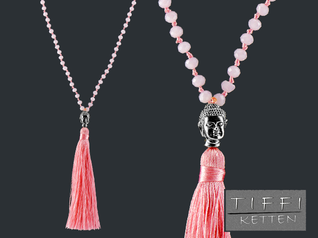 Kette "Tiffi" ca. 75cm (Light Rosa)