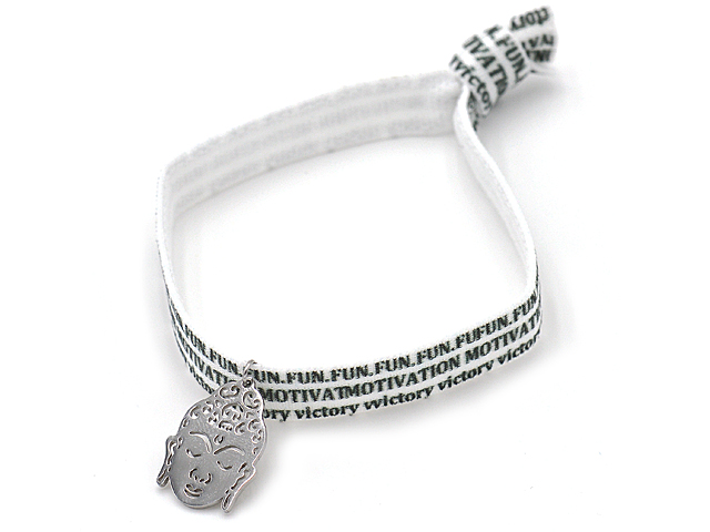 Armband "Buddha" mit Edelstahl