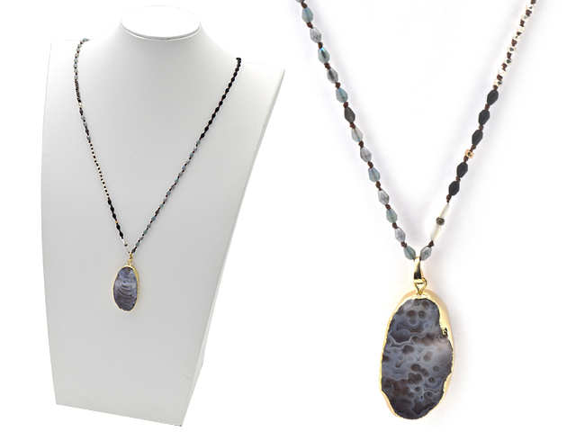 Kette mit Botswana Achatanhänger