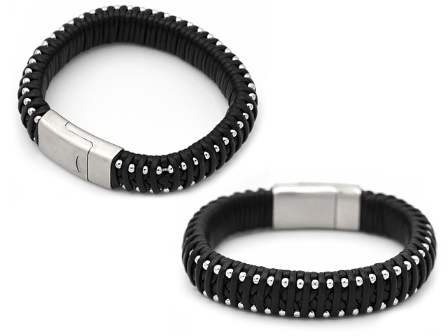 Lederarmband "Tilo" mit Edelstahlverschluss