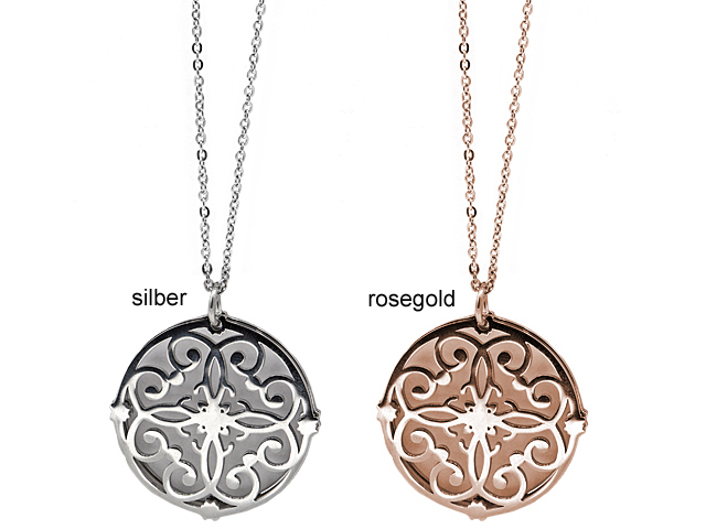 Edelstahlkette "Kathleen" PVD SILBER