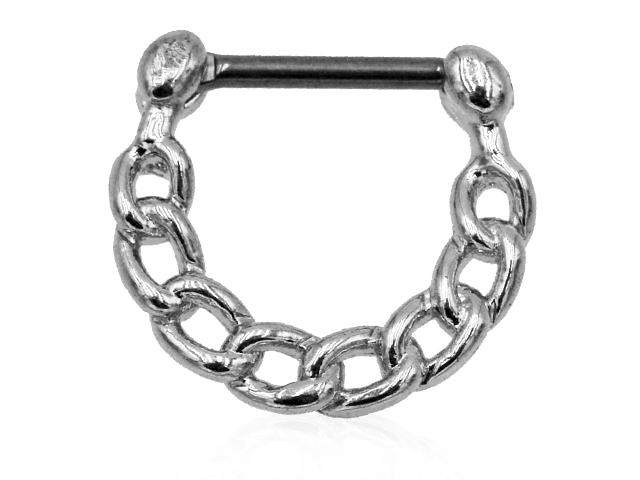 316L SEPTUM CLICKER CHAINDESIGN WITH TITANIUM