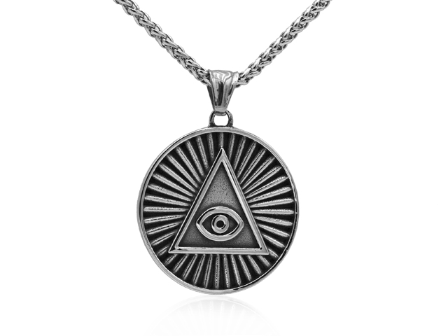 Edelstahlanhänger "Illuminati"