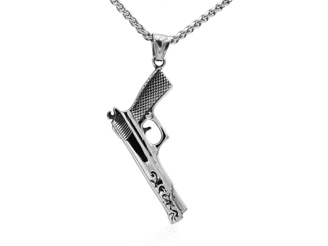 Edelstahlanhänger "Revolver"