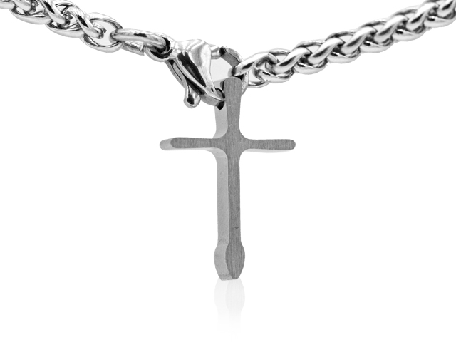 Edelstahlanhänger "Kreuz"