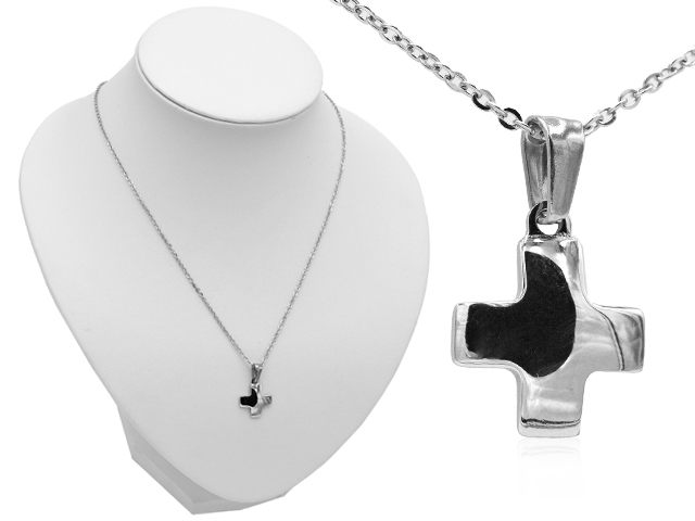 Edelstahlkette "Kreuz"