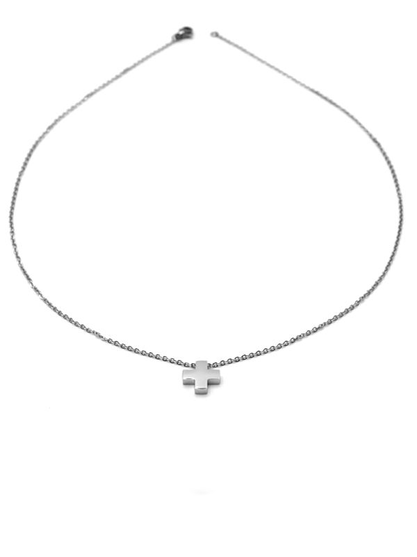 Edelstahlkette "Kreuz"
