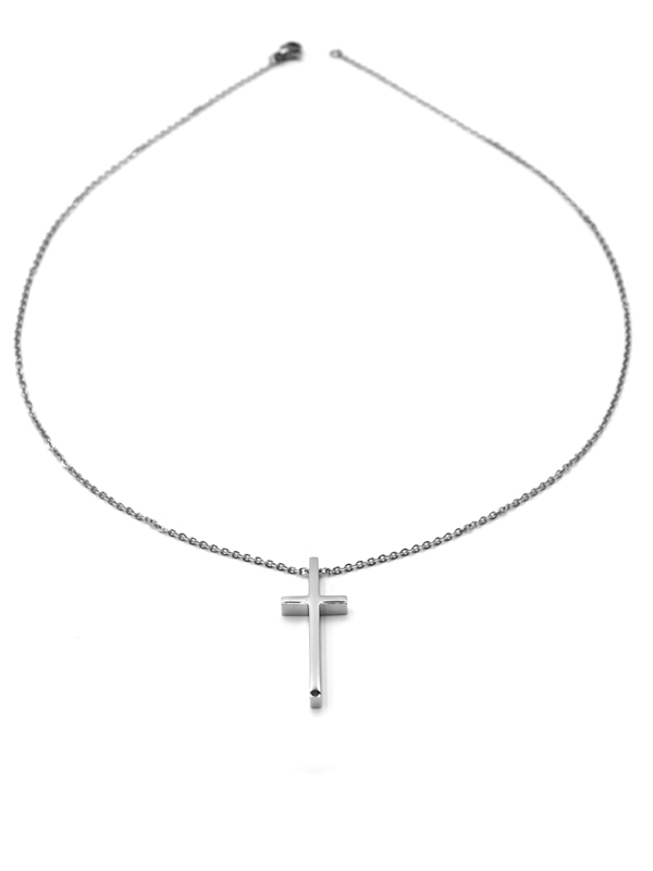 Edelstahlkette "Kreuz"
