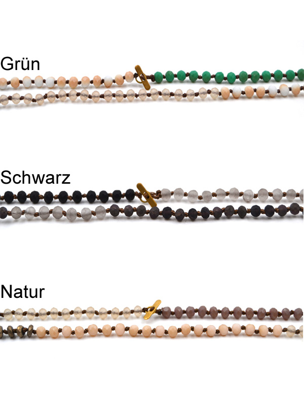 Kette mit Glassteinen