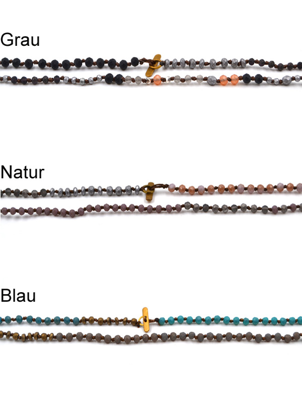 Kette mit Glassteinen