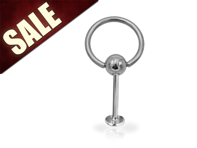 316L CIRCULAR BARBELL WITH MICRO LABRET