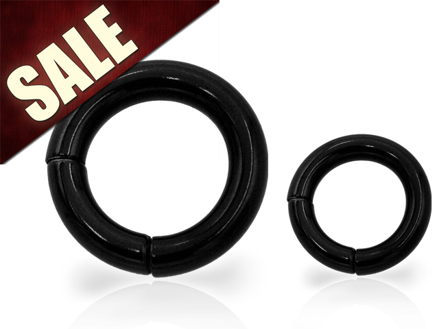 SS316L BLACK STEEL BIG HINGED SEGMENT RING