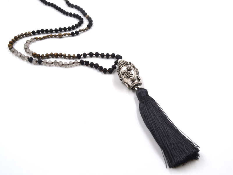 KETTE "BUDDHA" Schwarz