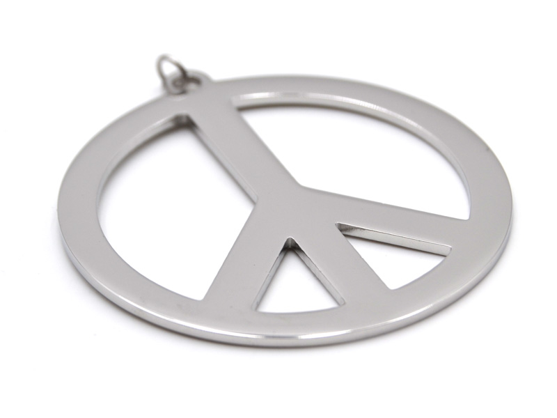 Edelstahlanhänger "Peace" (Durchmesser 5cm)