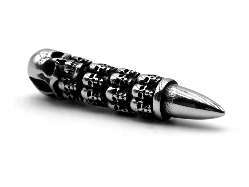 Edelstahlanhänger "Skully" (4,5x1cm)