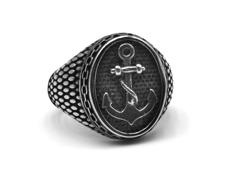 Edelstahlring "Anker"