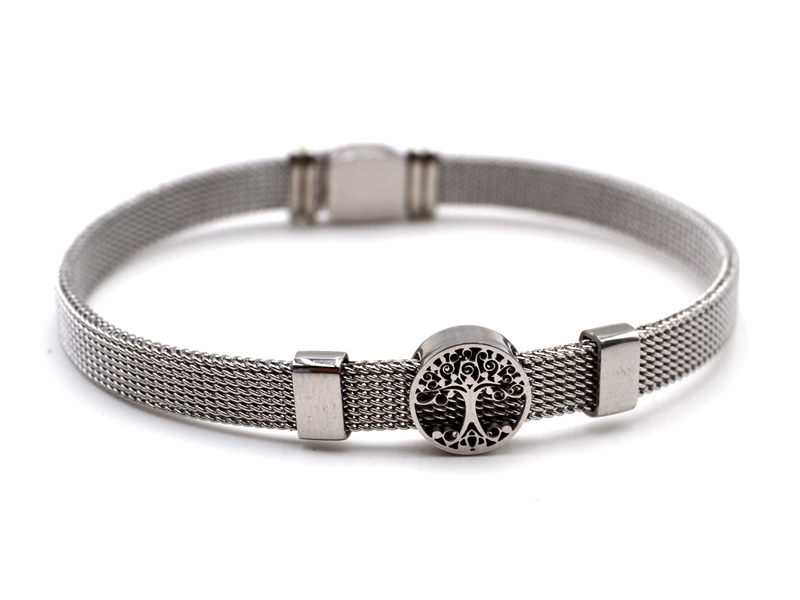 Edelstahlarmband mit Baum des Lebens