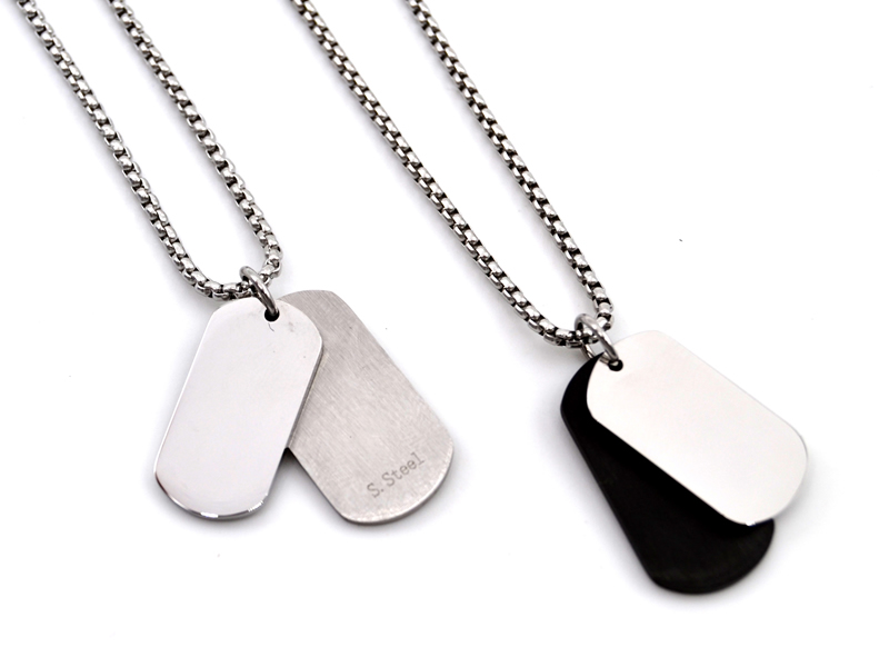 Edelstahlkette mit Dogtags