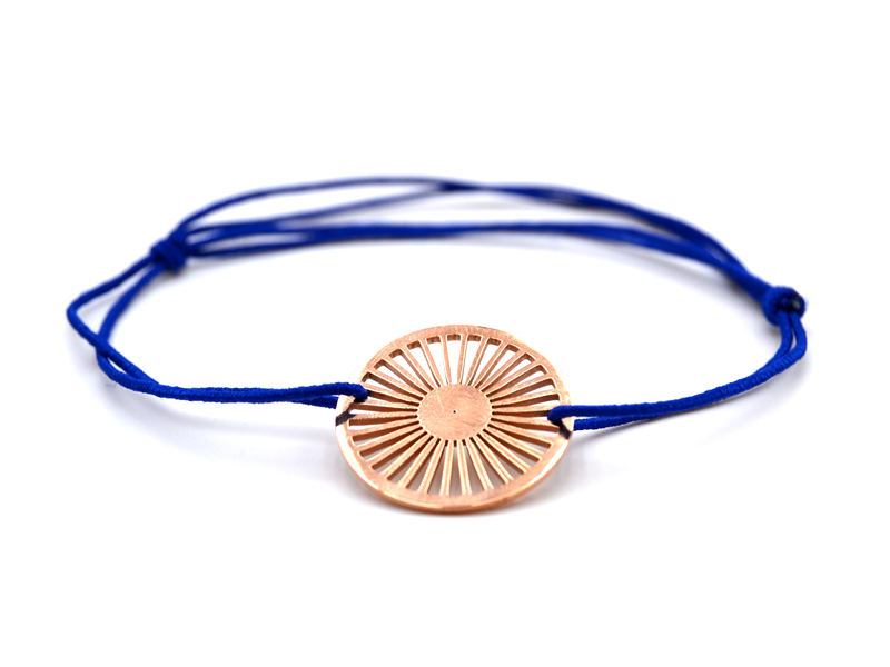 Gummiarmband mit Edelstahlanhänger