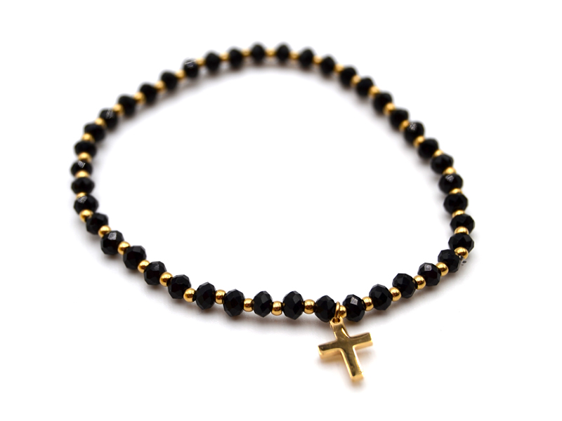 Edelstahlarmband mit Kreuz