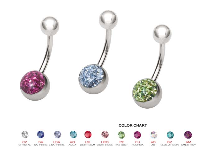 SS316L STEEL CRYSTAL BANANAS