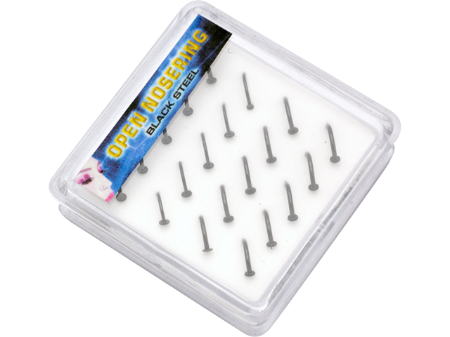 BOX WITH SS316L BLACK STEEL OPEN NOSERING (1.0x7/8/9)