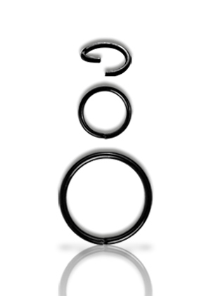 SS316L BLACK STEEL CONTINUOUS RING
