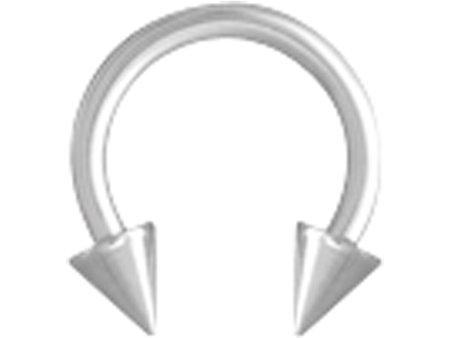 SS316L CIRCULAR BARBELLS W. SPIKES