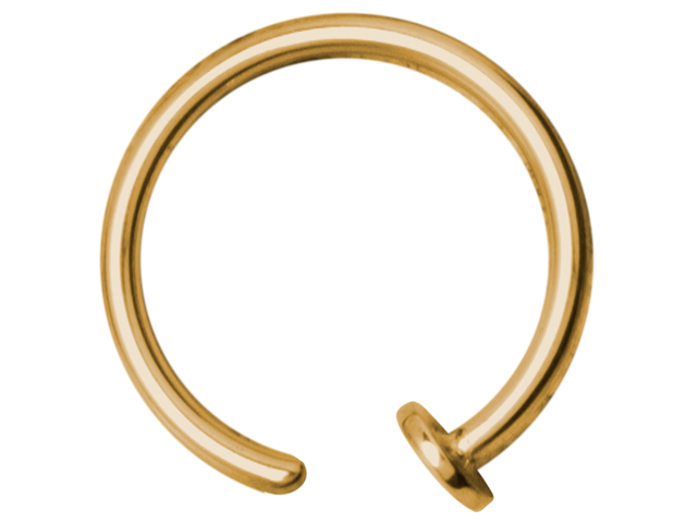 SS316L GOLD PVD STEEL OPEN NOSERING
