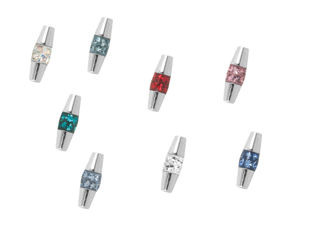 SS316L CRYSTAL BARBELL EXTENSION