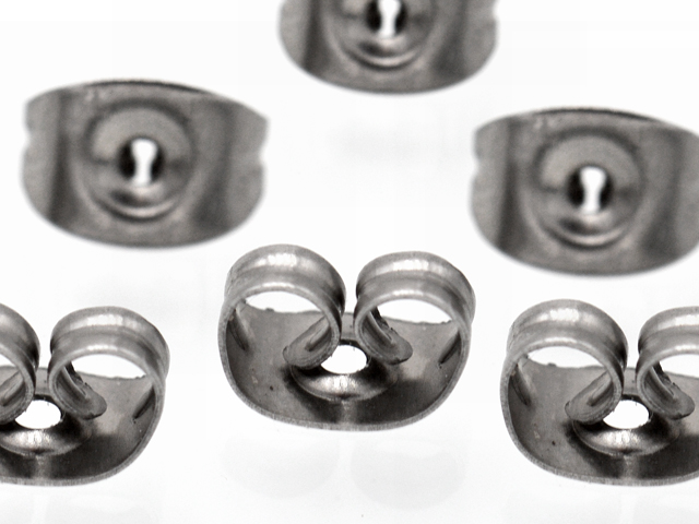 SS316L STEEL EARSTUDS BUTTERFLY (50 PAIRS / BAG)