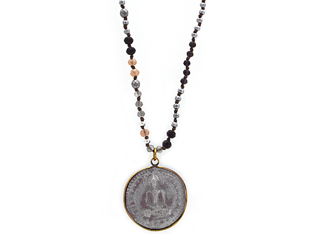 Kette "Buddha" mit Glassteinen