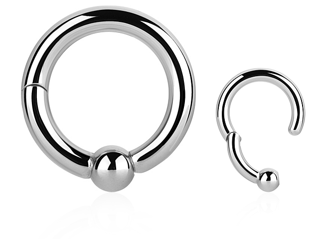 SS316L CASTING HINGED BCR RING - 08GA (3.2MM)