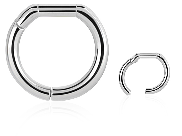 SS316L CASTING HINGED BAR CLOSURE RING -14GA (1.6MM)