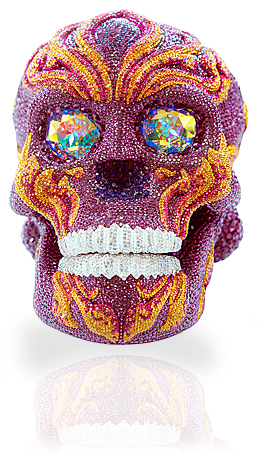 CRYSTAL SKULL SHOWPIECE (THAI INSPIRED)