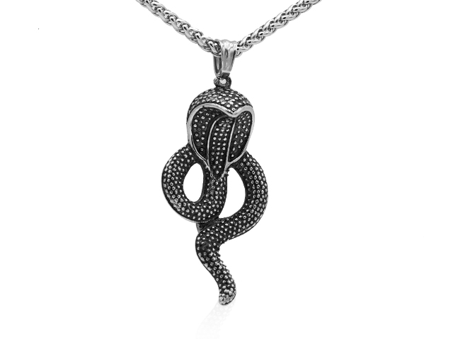 Edelstahlanhänger "Cobra"