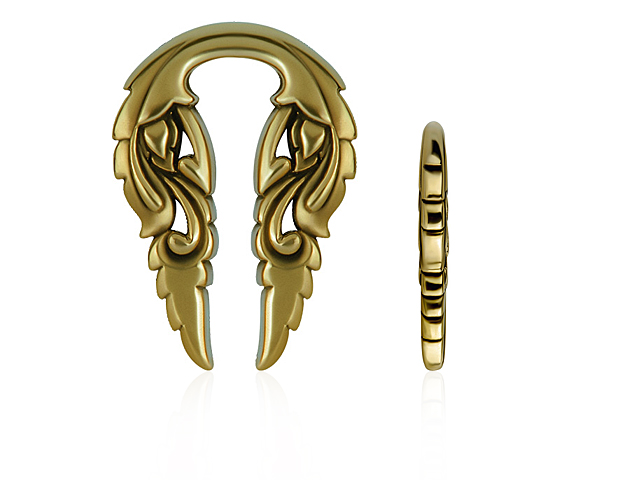 TRIBAL BRASS EAR WEIGHT  (16 GRAM, SOLD BY PCS)