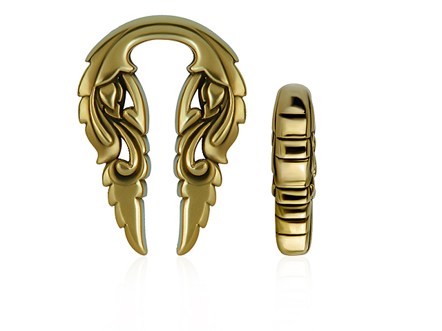 TRIBAL BRASS EAR WEIGHT  (27 GRAM, SOLD BY PCS)